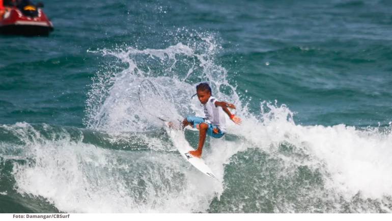 Promessa do surfe potiguar vence o Circuito CBSurf Grom Search em Pernambuco.