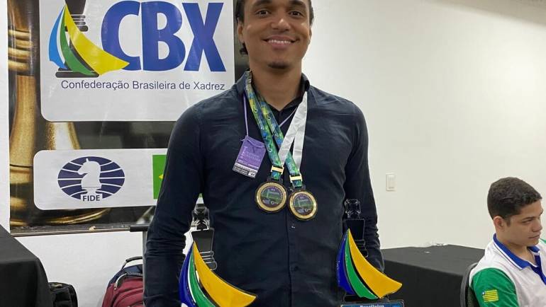 MF Lucas Aguiar é o campeão brasileiro de xadrez nos ritmos Rápido e Blitz