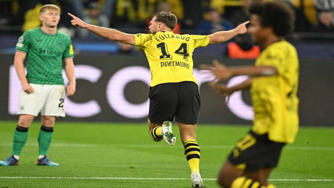 Borussia Dortmund vence e lidera Grupo F