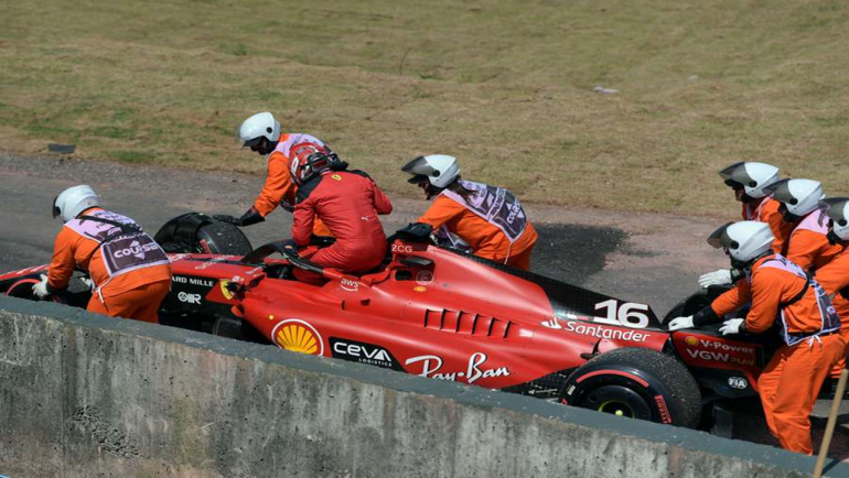 Leclerc Sofre Acidente em Interlagos